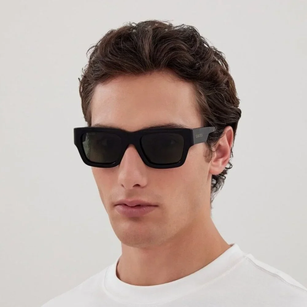 NEW GUCCI SUNGLASSES BLACK MEN EYEWEAR GUCCI GG1668S 001